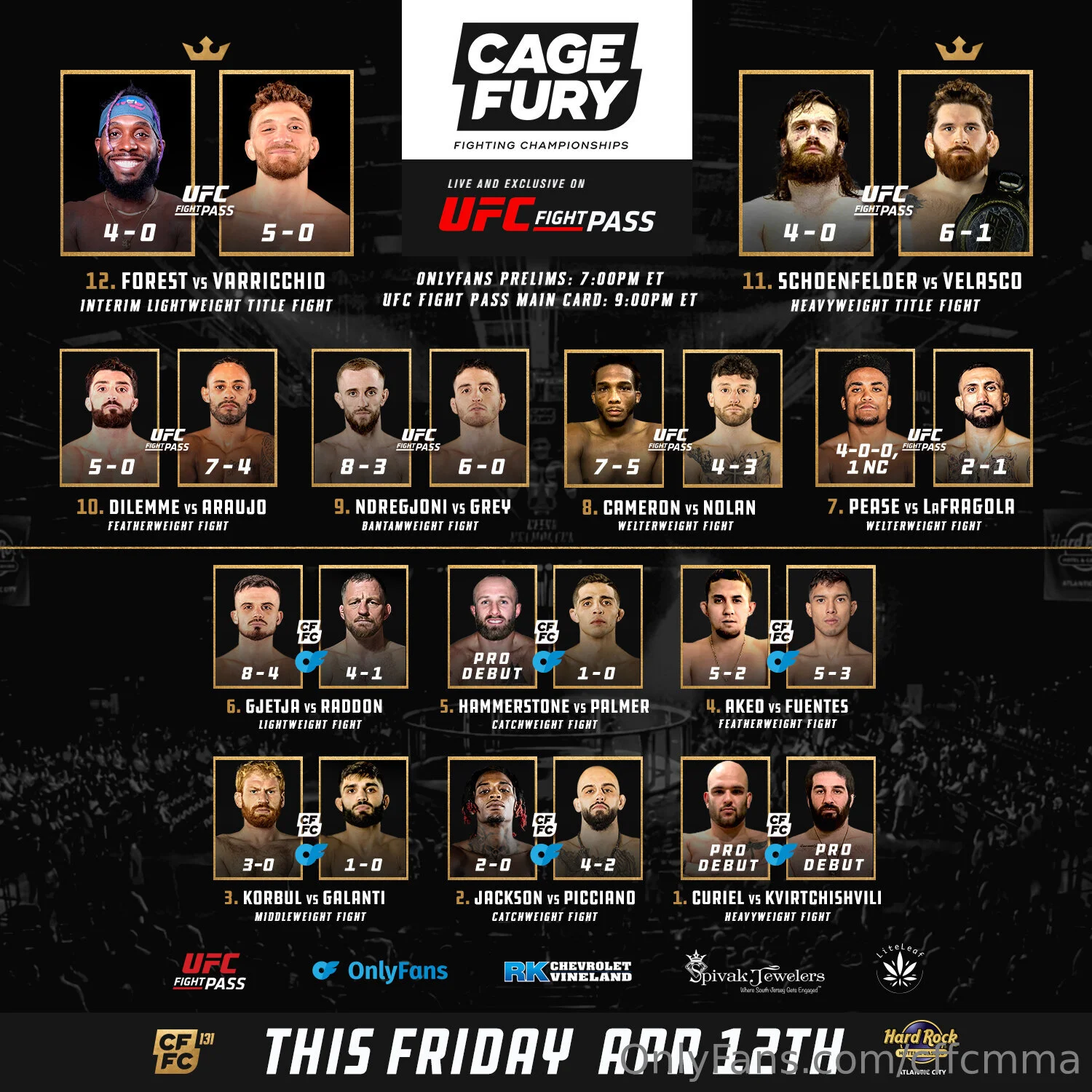 Cage Fury Fighting Championships OnlyFans premium content 12 - cffcmma exclusive collection